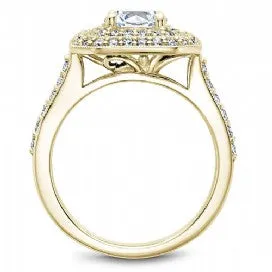 Shared Prong Halo Engagement Ring B181-01YM