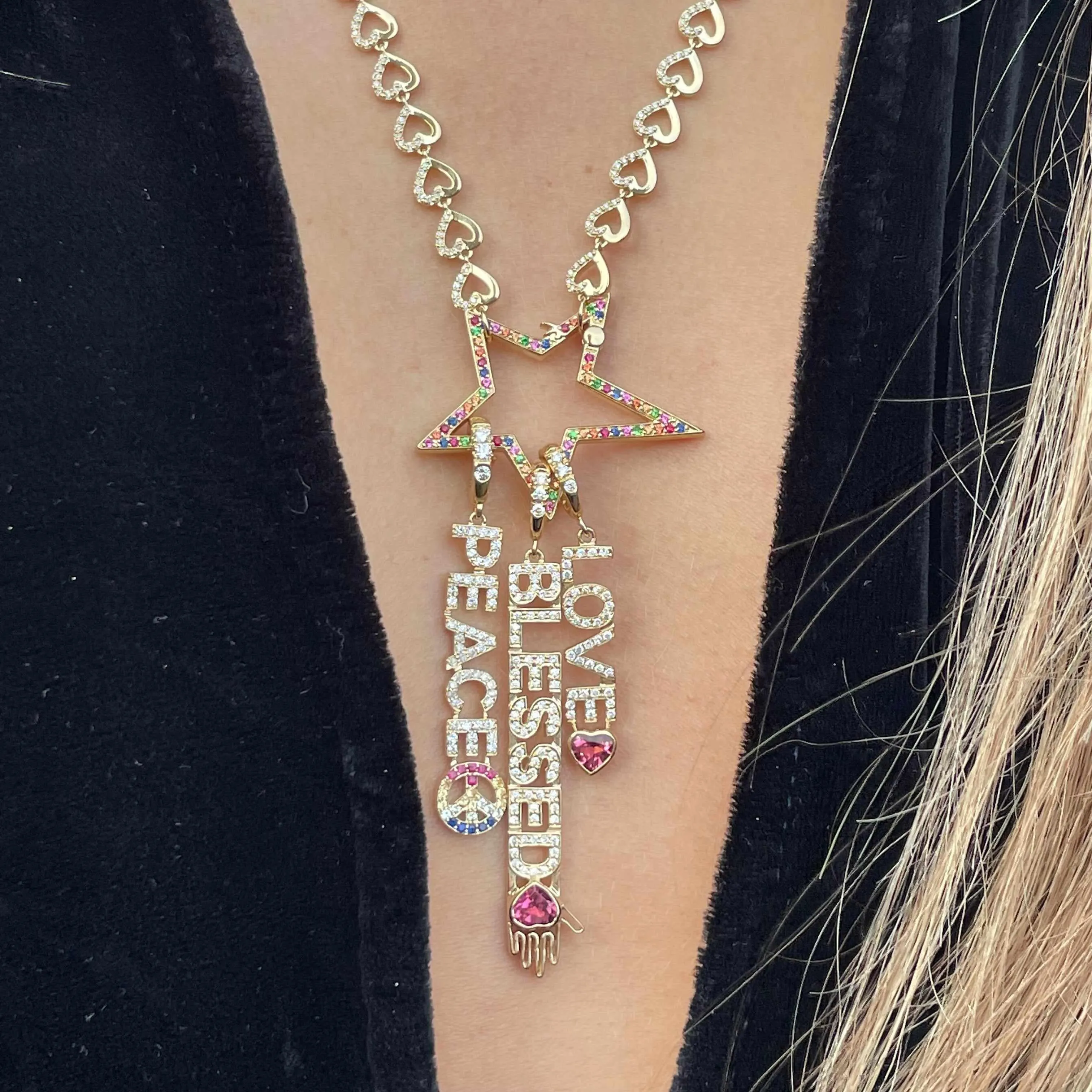 Shine Closure Lock Necklace