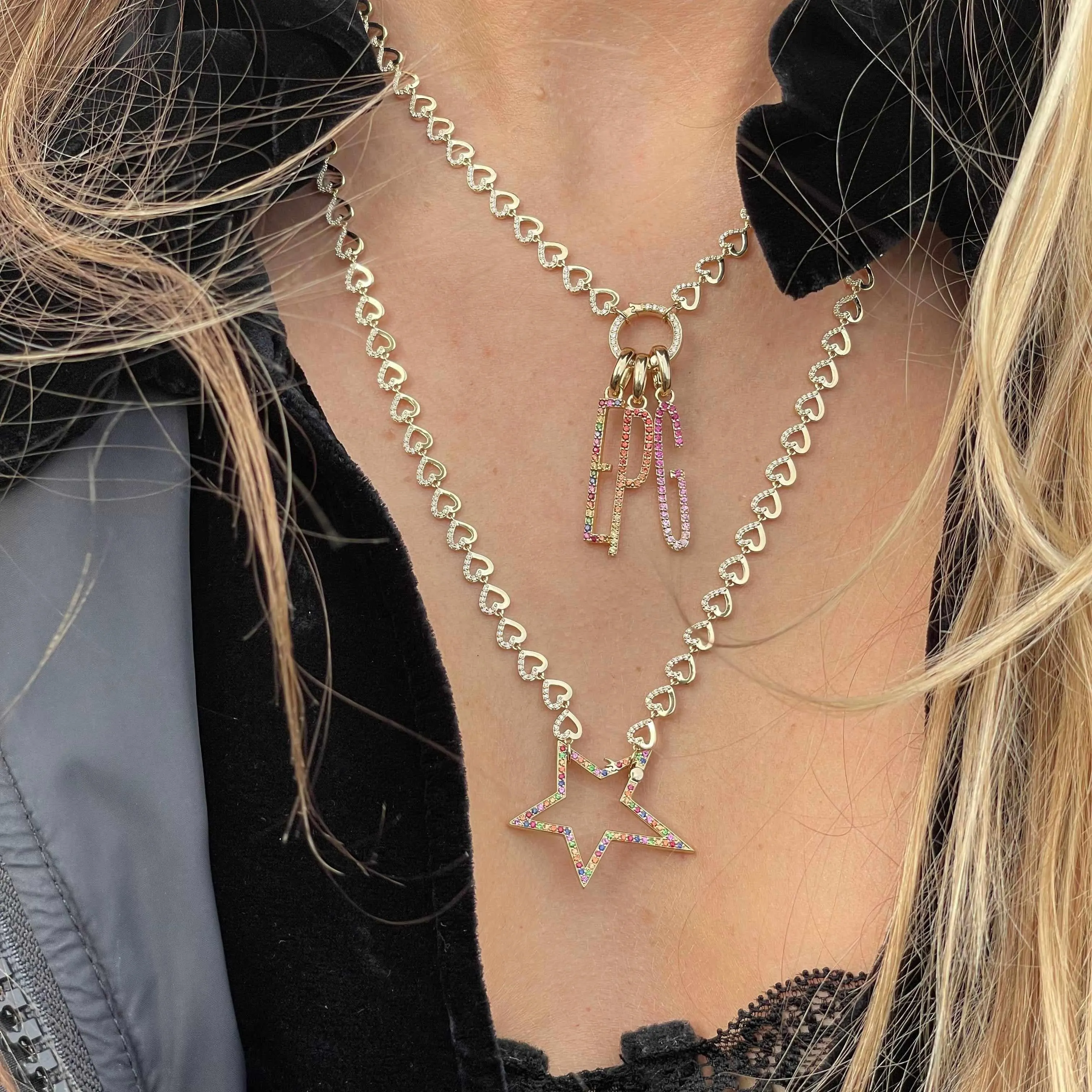 Shine Closure Lock Necklace