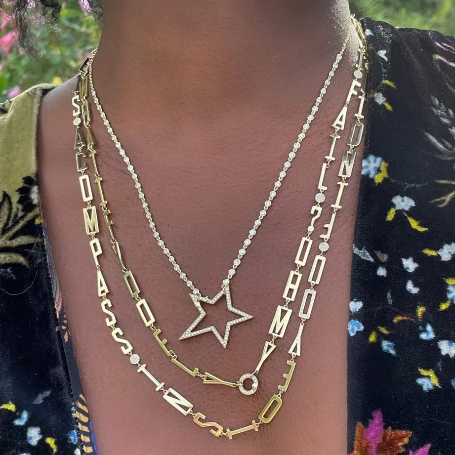 Shine Closure Lock Necklace