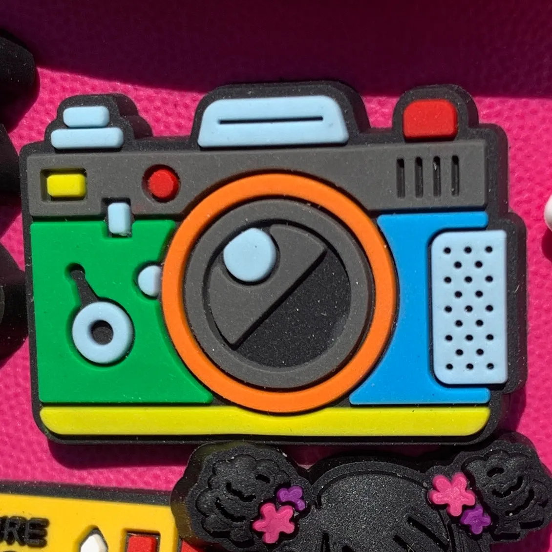 SHOE CHARMS - COLORFUL CAMERA