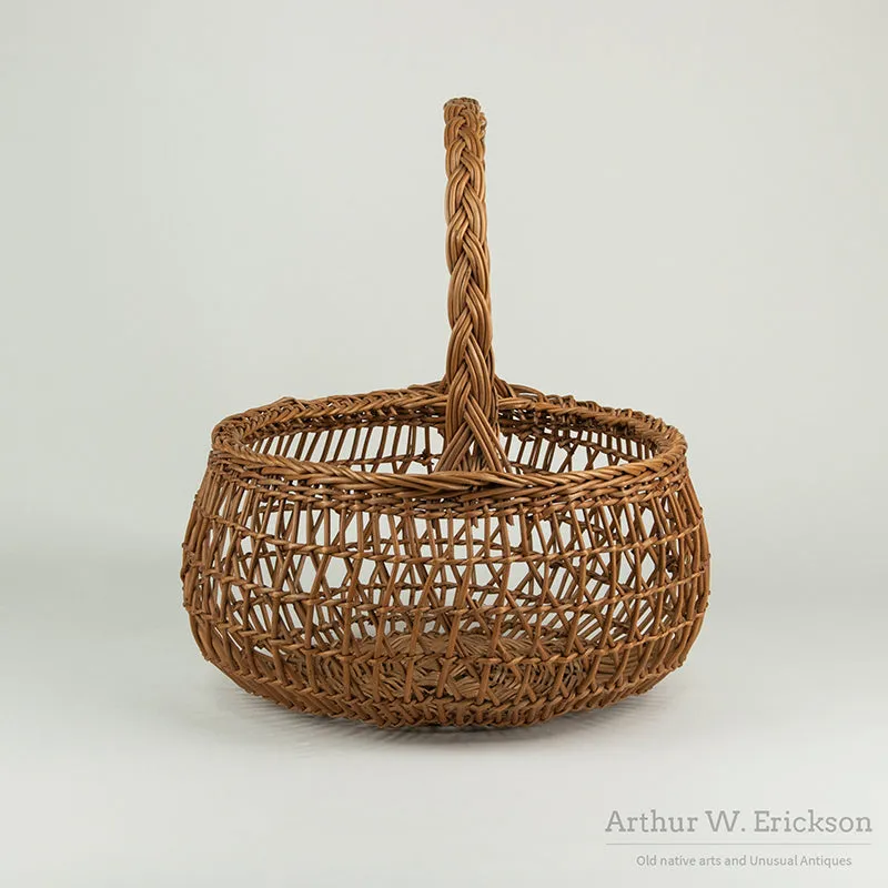 Siletz Open Weave Basket with Double Handle