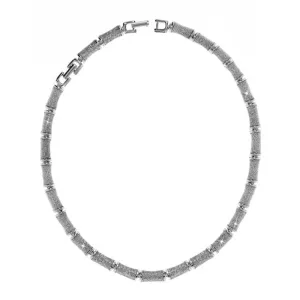 Silver Stardust Segmented Bamboo Necklace