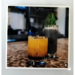 Sippin' Pretty Ceramic Coaster - Faith Blackwell