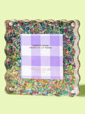 Small Acrylic Picture Frame - Colorful Confetti