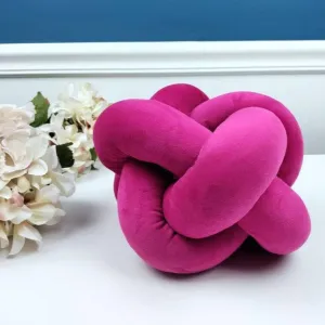 Small Knot Pillow in Fuchsia