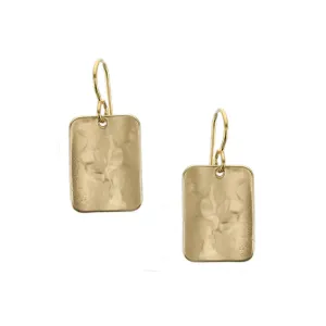 Small Rounded Rectangle Wire Earrings