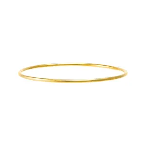 Solid Rounded Bangle Bracelet