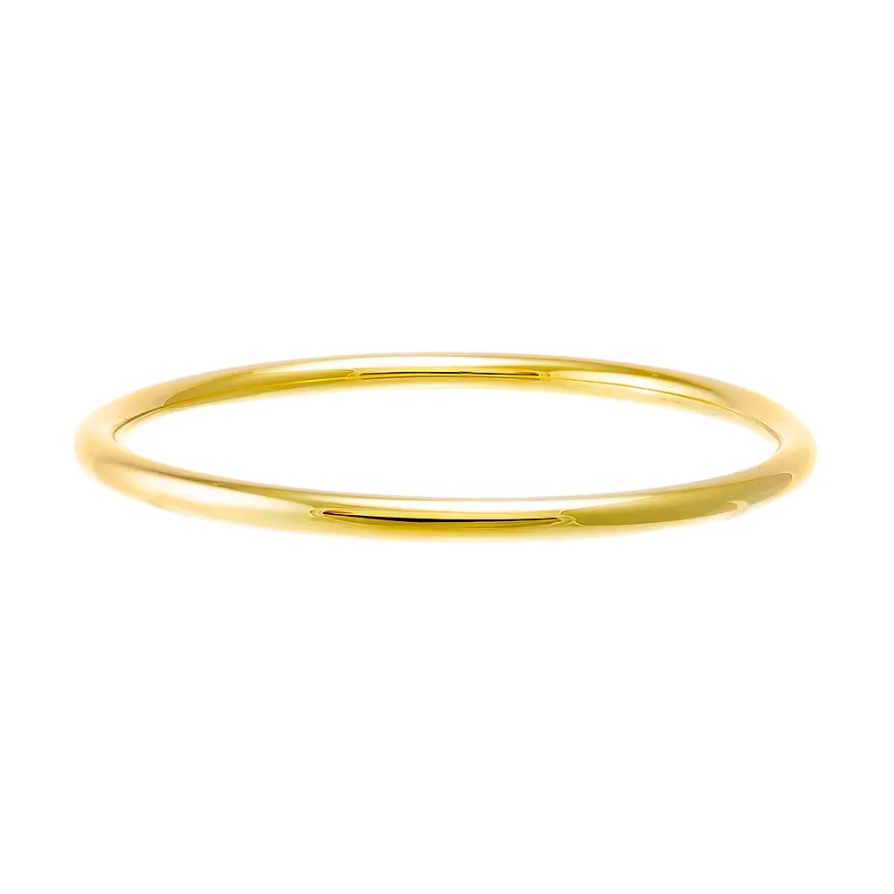 Solid Rounded Bangle Bracelet