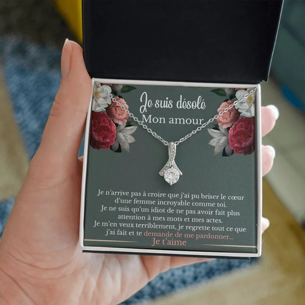 SORRY • Collier D'excuse Double Cœur Elixir