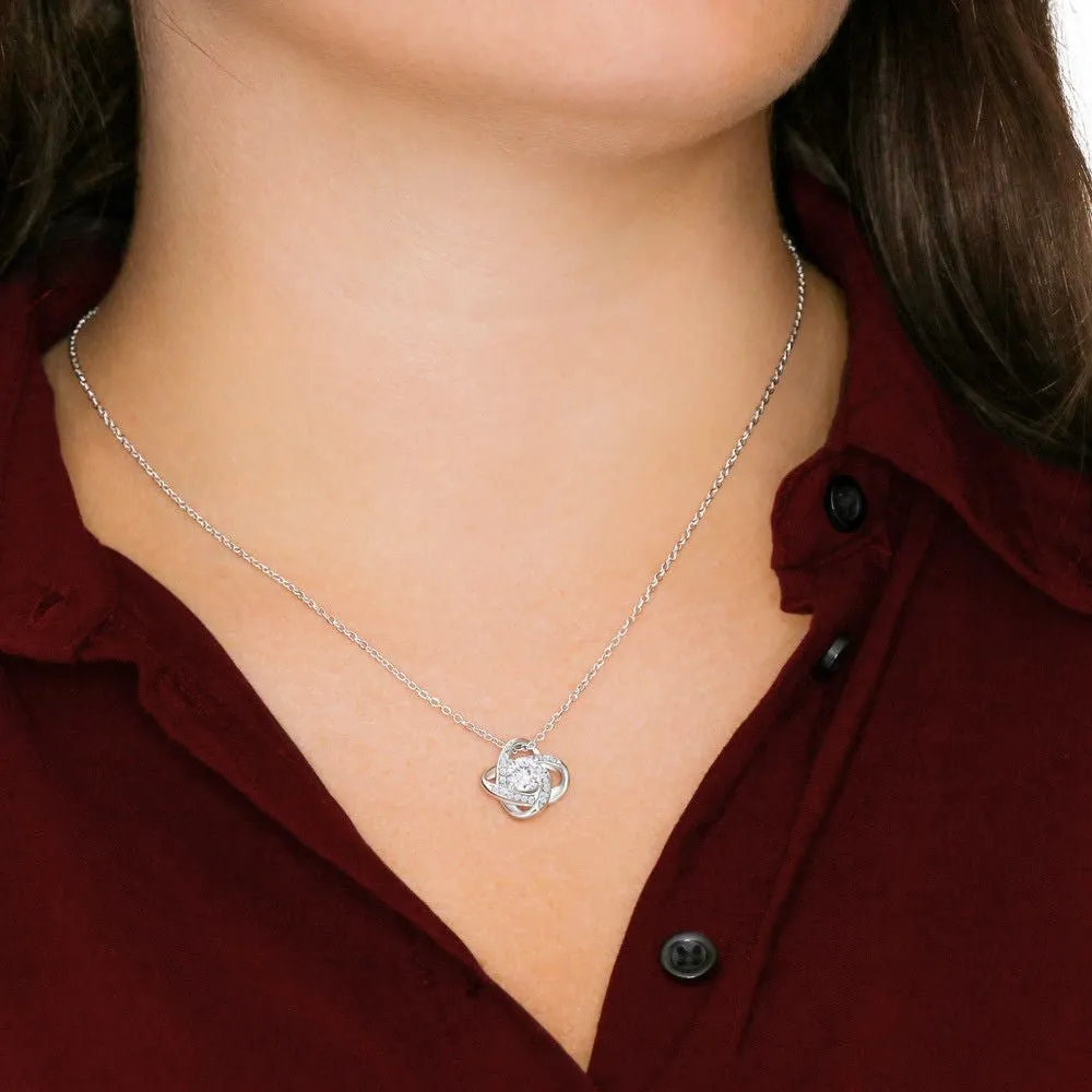 SORRY • Collier D'excuse Double Cœur Noeud d'Amour