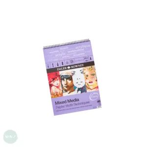 SPIRAL BOUND PAPER PAD - Mixed Media – Daler Rowney OPTIMA – 250gsm – A5