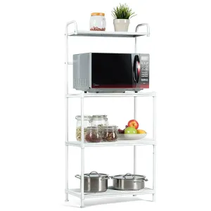 Stainless Steel Kitchen Microwave Storage Cart Utility Stand