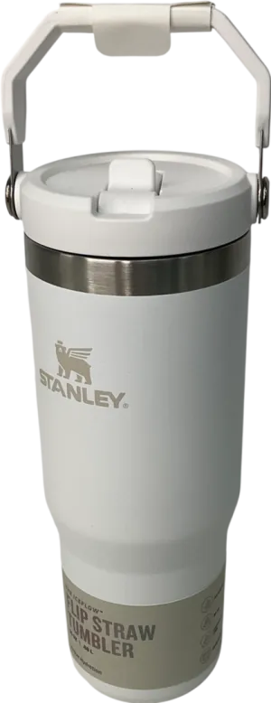 Stanley White Ice Flow Flip Straw Water Bottle One Size