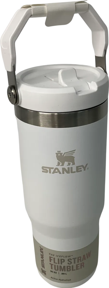 Stanley White Ice Flow Flip Straw Water Bottle One Size