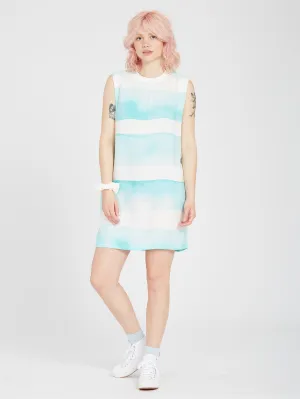 Stay Stripes Dress - PALE AQUA