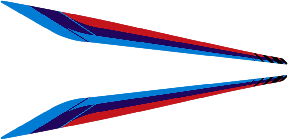 Stickerset voor op de snavel blauw, paars en rood R 1250 GSA