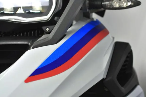 Stickerset voor op de snavel blauw, paars en rood R 1250 GSA