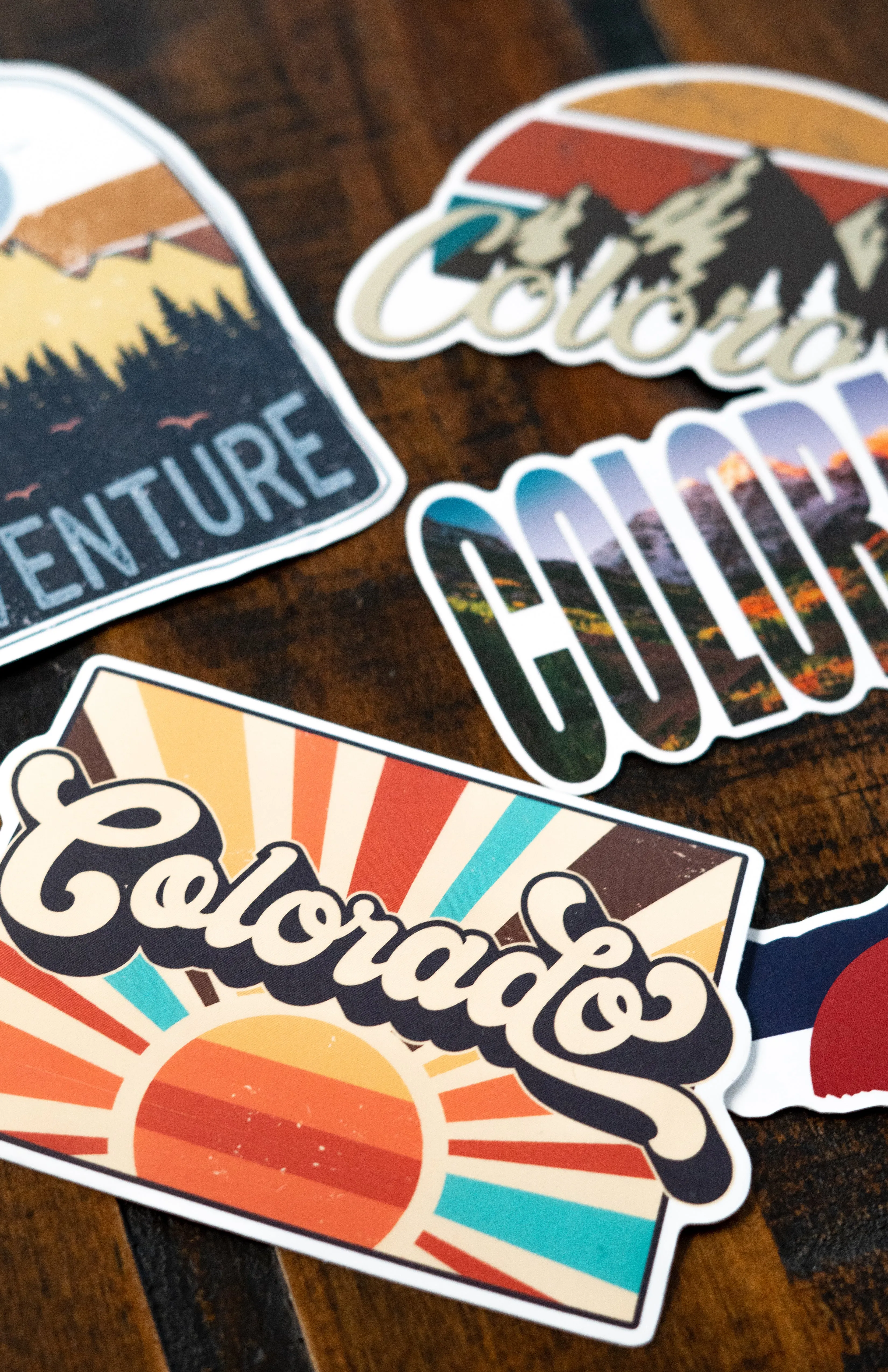 Sunrise Colorful Colorado Sticker