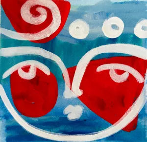 Swirl Face - 8 x 8