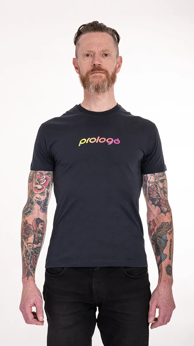 T Shirt Grey colorful logo