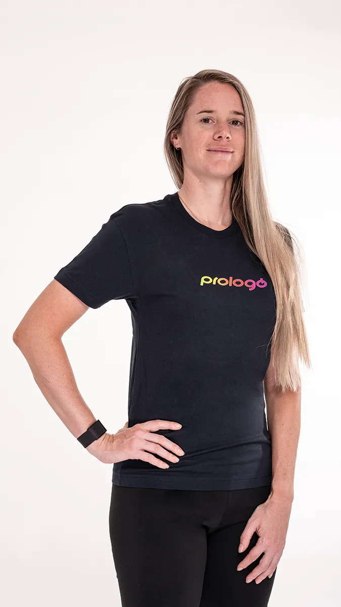 T Shirt Grey colorful logo