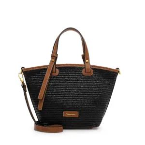 Tamaris Weave Shopper Black Tan