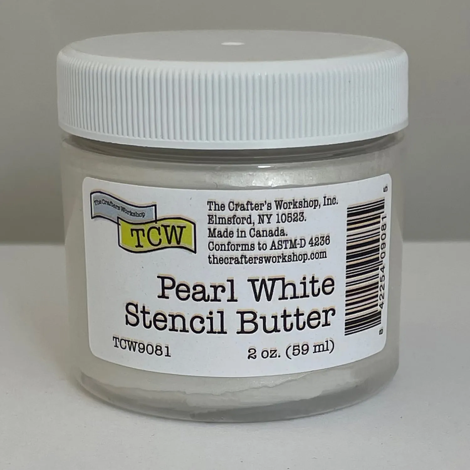 TCW9081 Pearl White Stencil Butter 2 oz