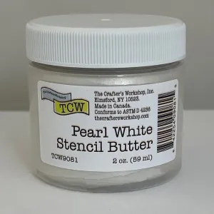 TCW9081 Pearl White Stencil Butter 2 oz