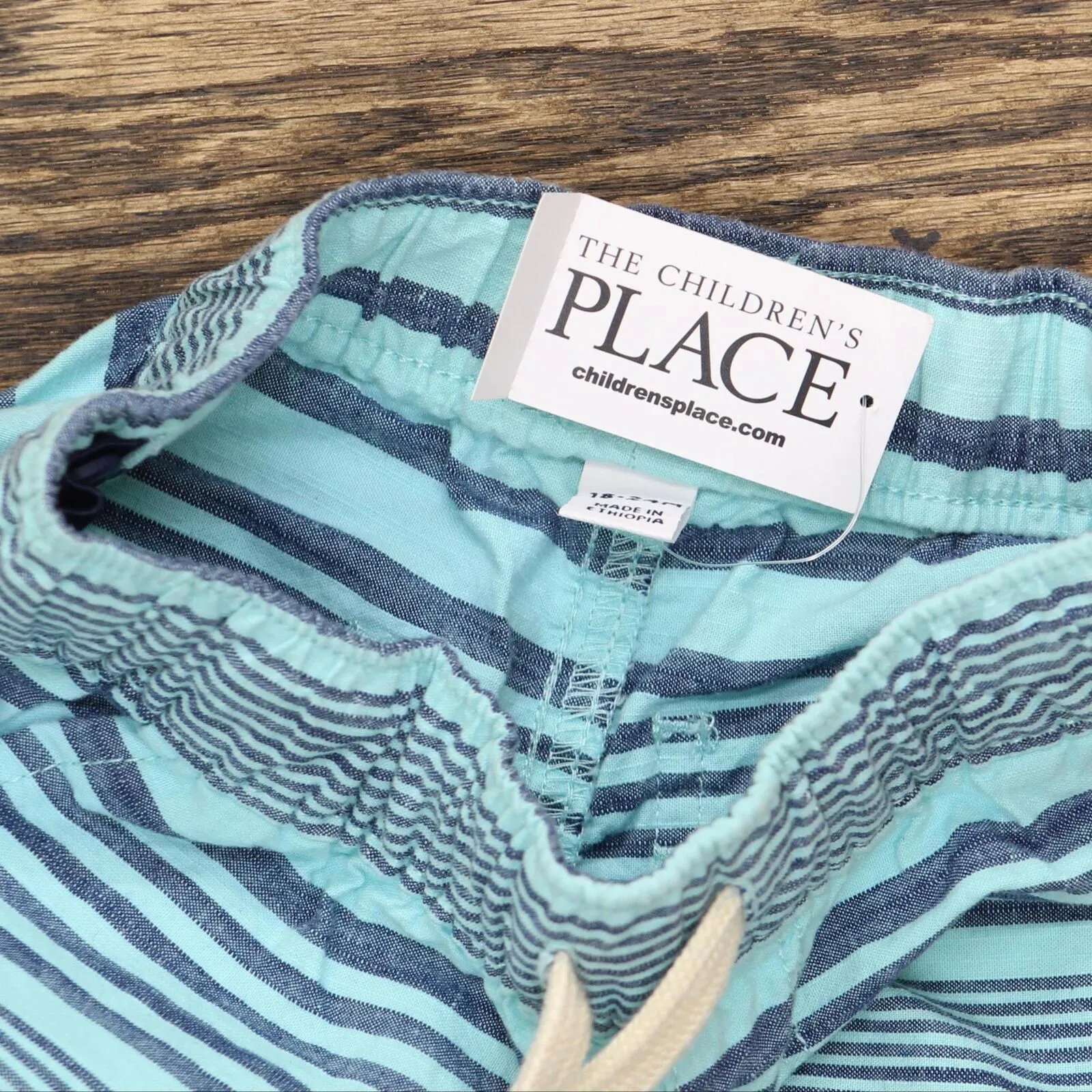 The Children's Place Infant Baby Boys Jogger Short Mellow Aqua Blue 18-24M