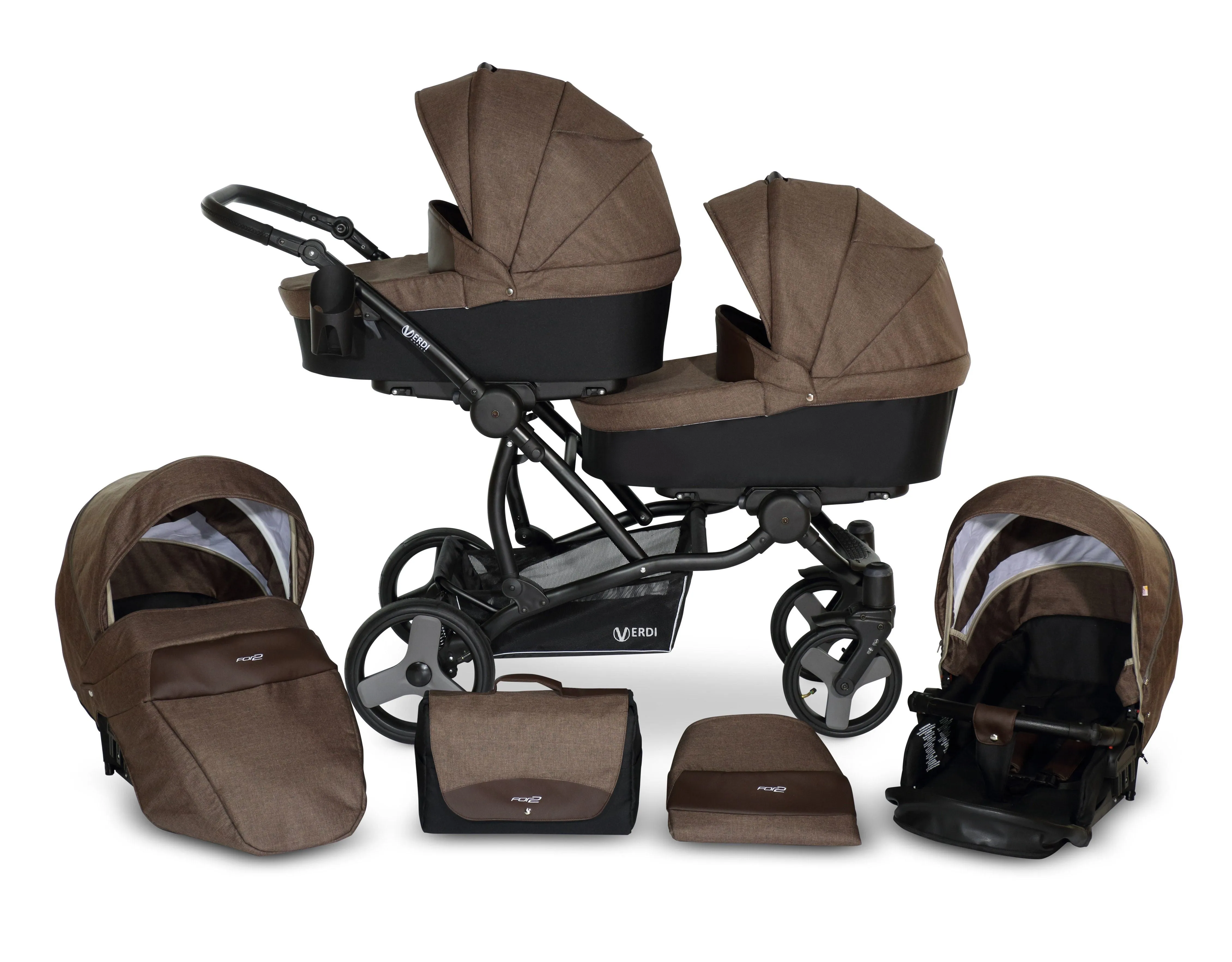 The For 2 Double buggy 3 in 1 | 2 in 1