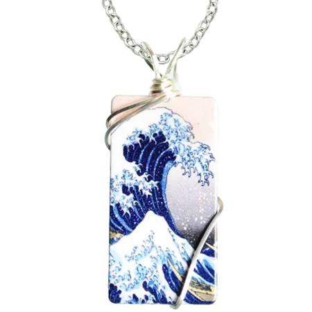 The Great Wave - Necklace #4273X by d'ears