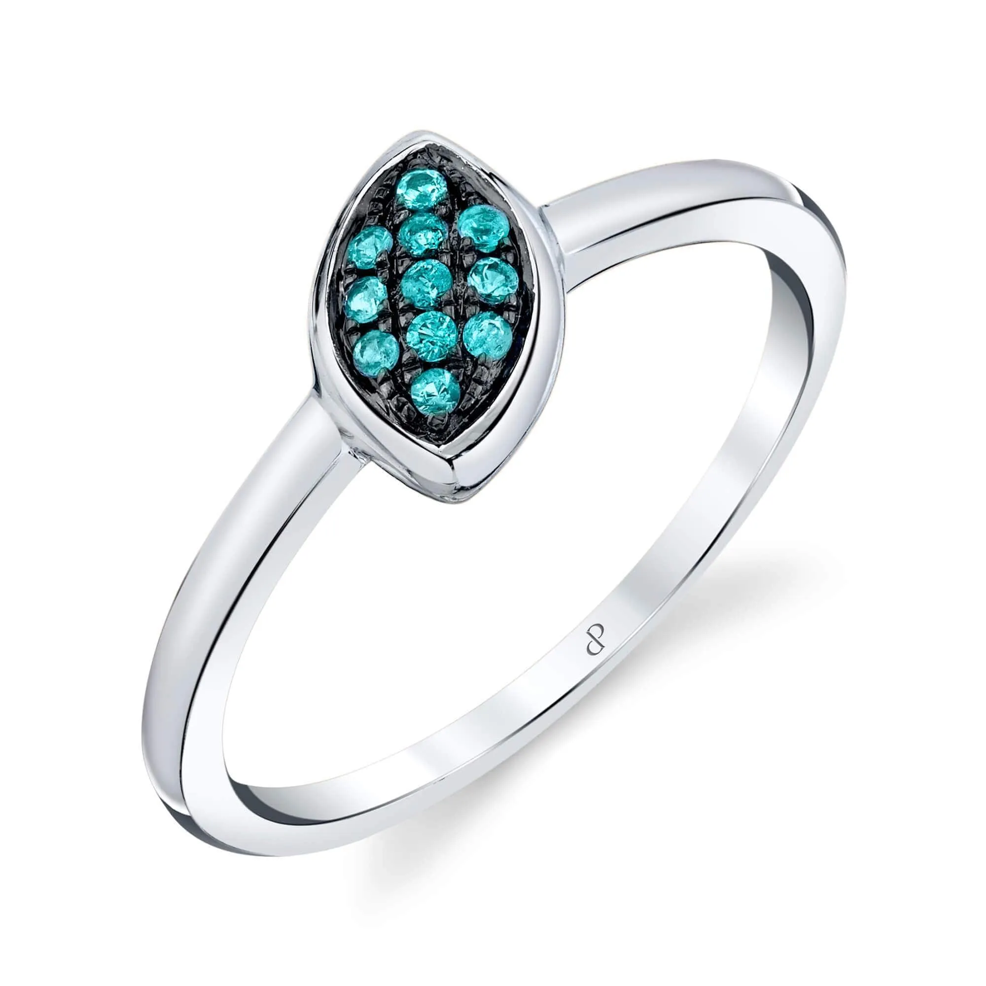 The Inspiration - 18K White Gold Natural Paraiba Tourmaline Ring