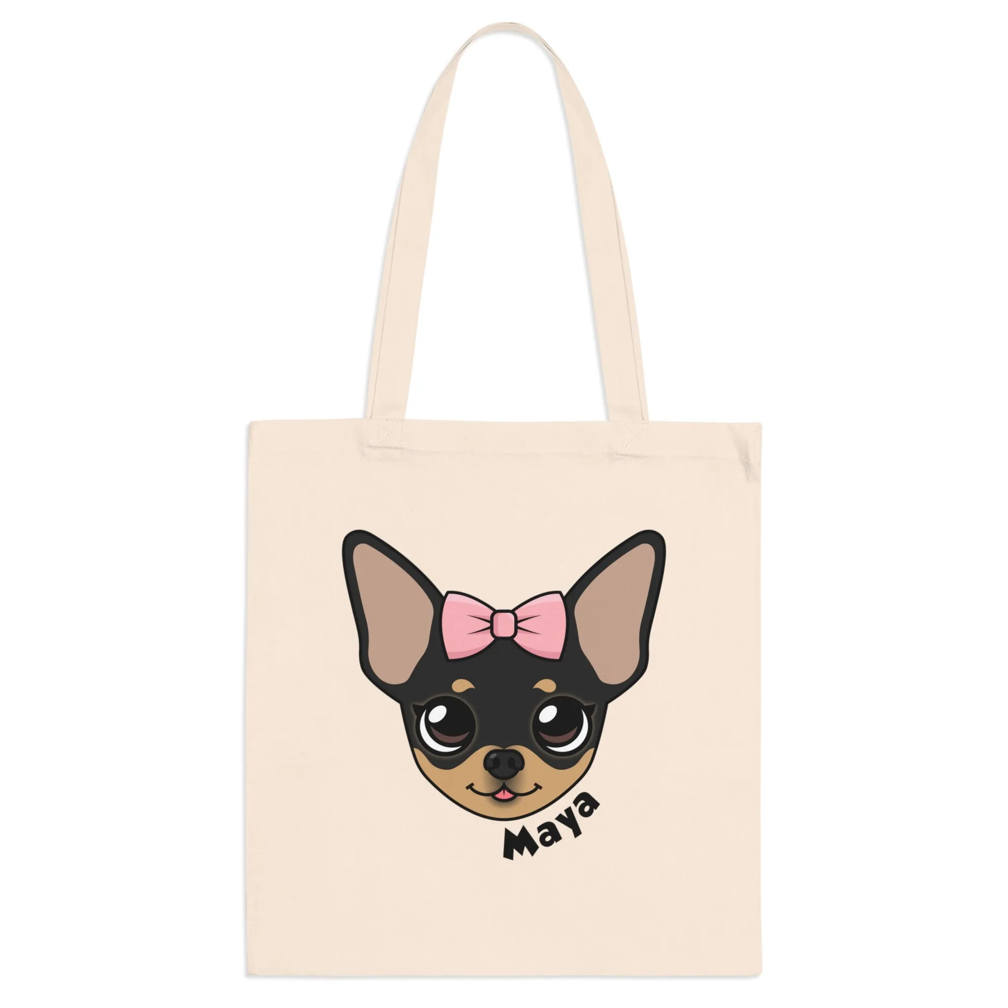 Tiny Chihuahua Maya's Signature Cotton Tote