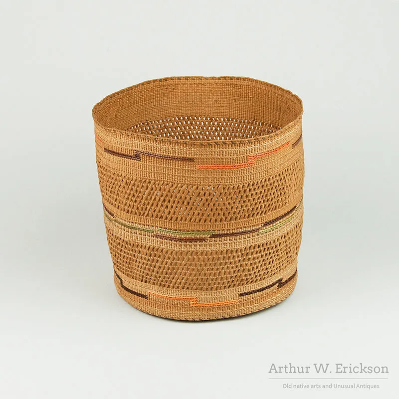Tlingit Open Weave Basket
