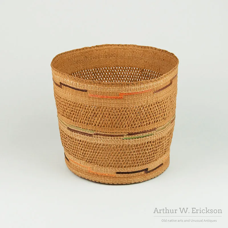 Tlingit Open Weave Basket
