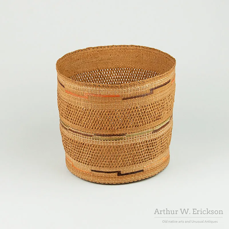 Tlingit Open Weave Basket