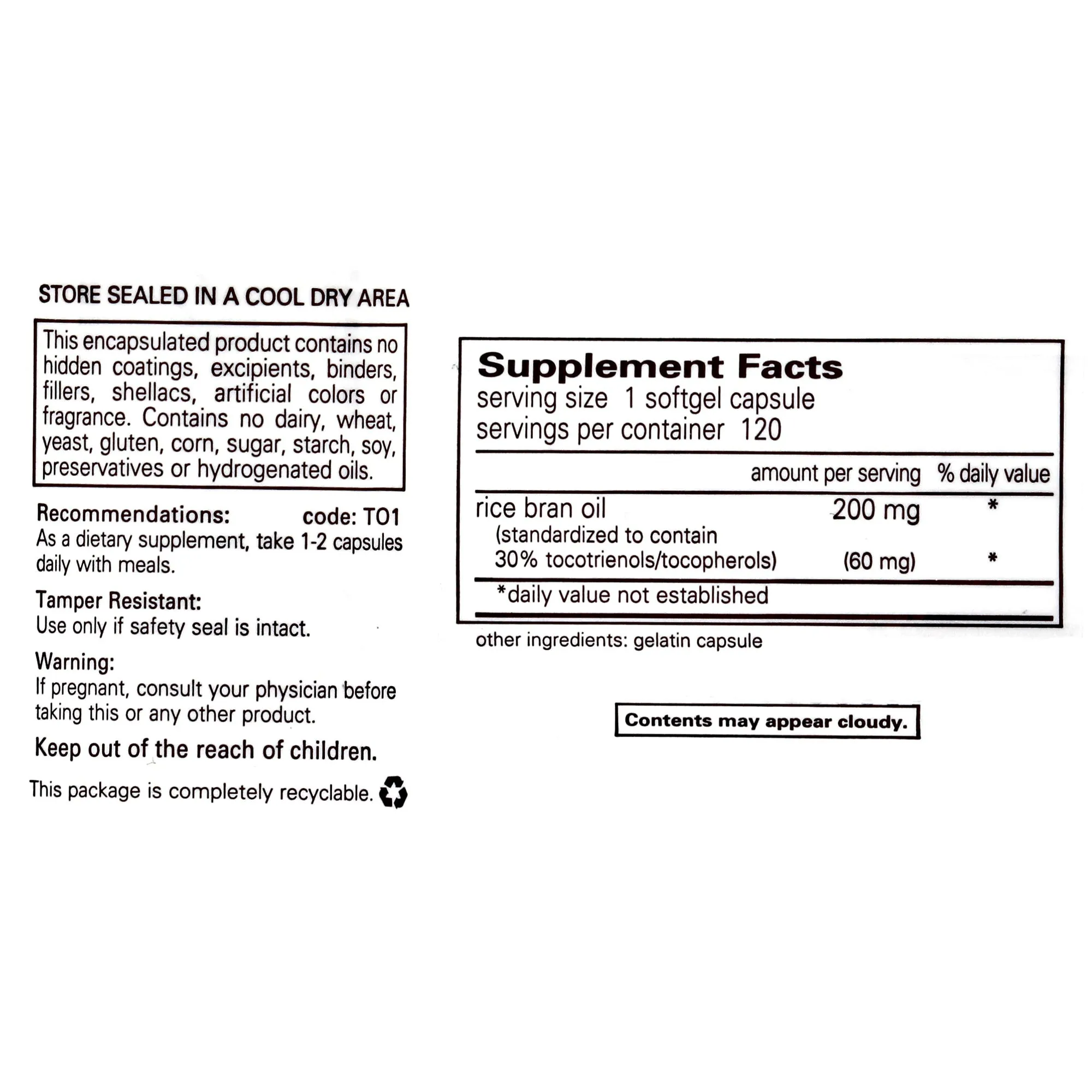 Tocotrienols (mixed tocopherols)