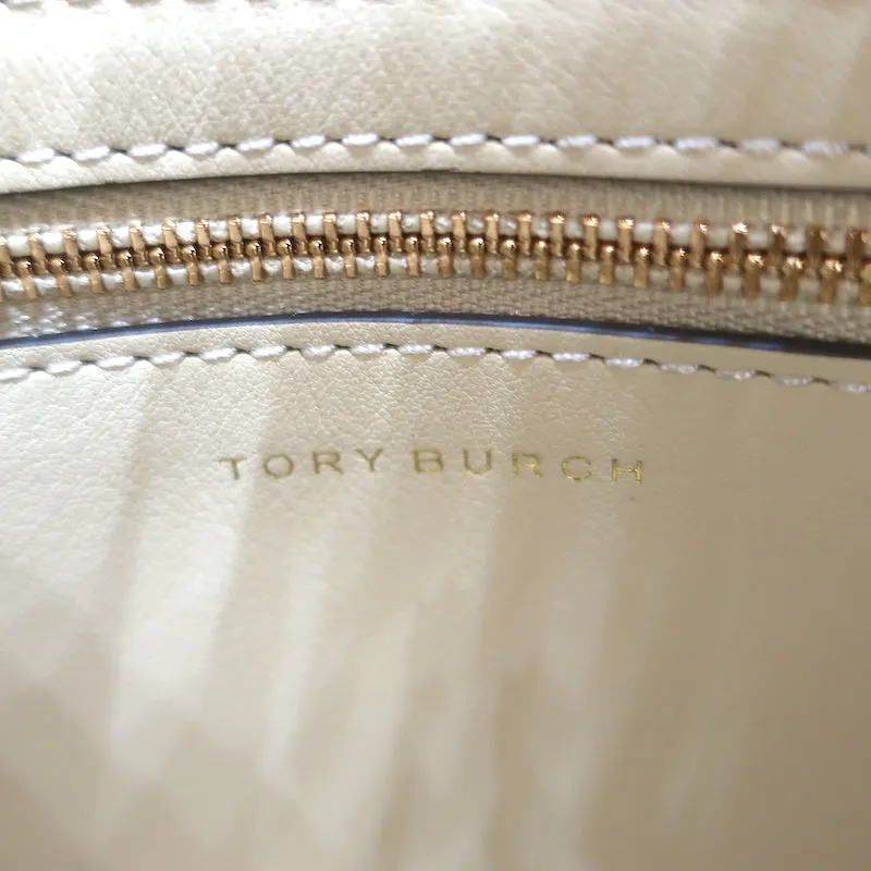 Tory Burch Small Lee Radziwill Double Bag Yellow Floral Print Leather Crossbody