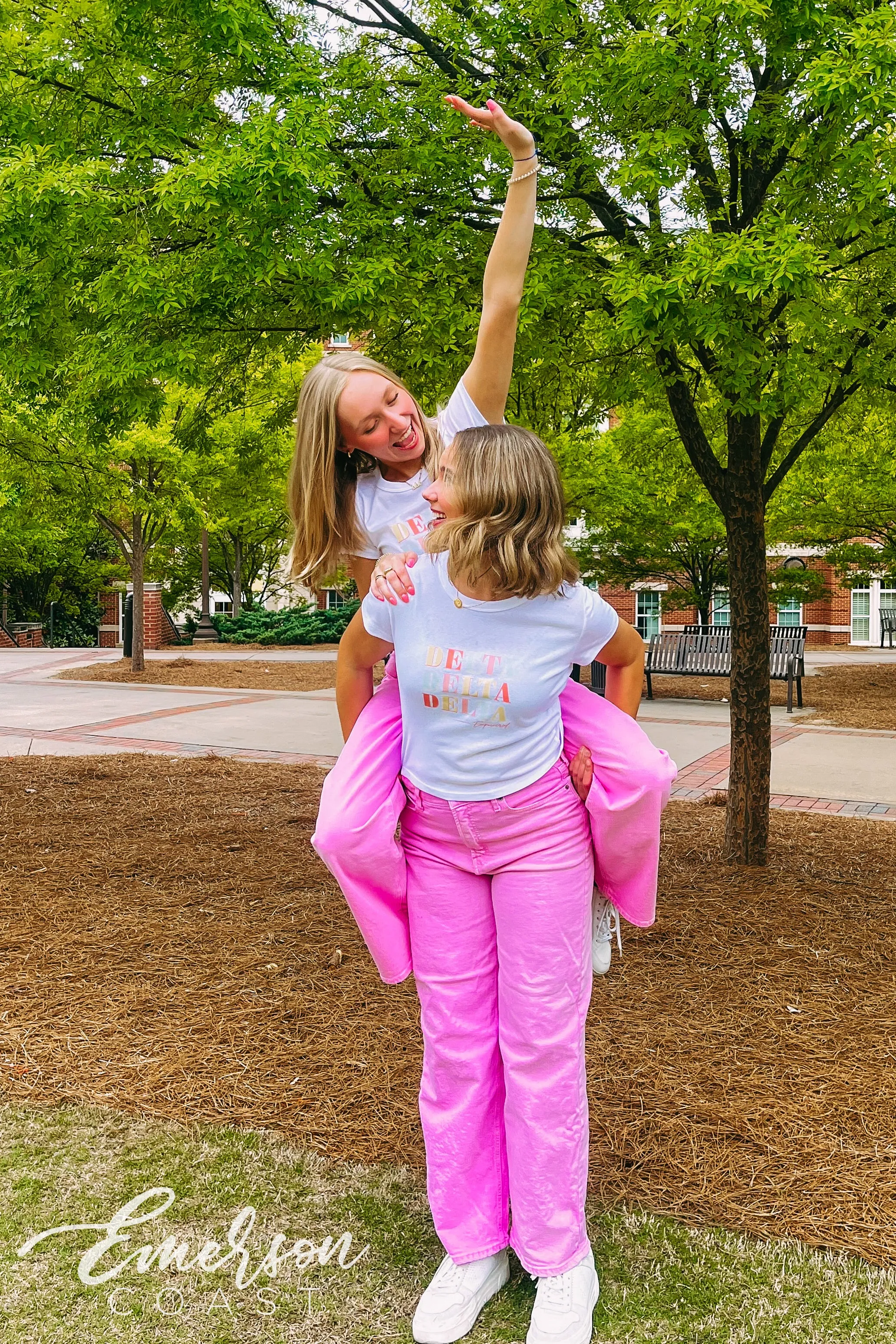 Tri Delta Colorful Recruitment Baby Tee
