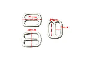 Tri-Glide rounded - 20mm - Silver