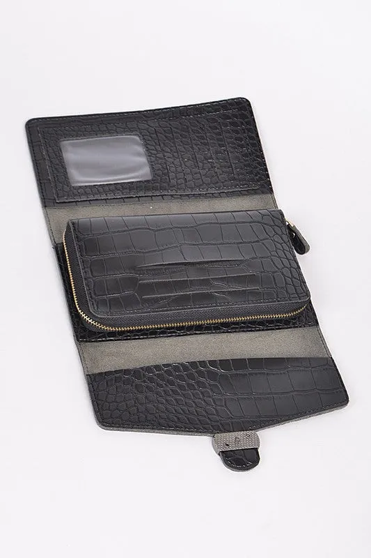 TROPAZ SNAKE PRINT WALLET