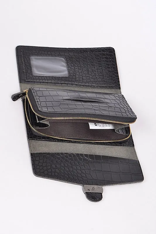 TROPAZ SNAKE PRINT WALLET