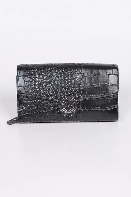 TROPAZ SNAKE PRINT WALLET