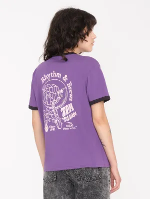 Truly Ringer T-Shirt - DEEP PURPLE
