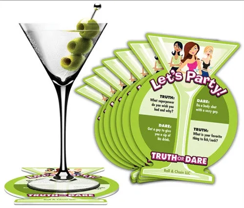 Truth or Dare Party Coasters - 8 Count