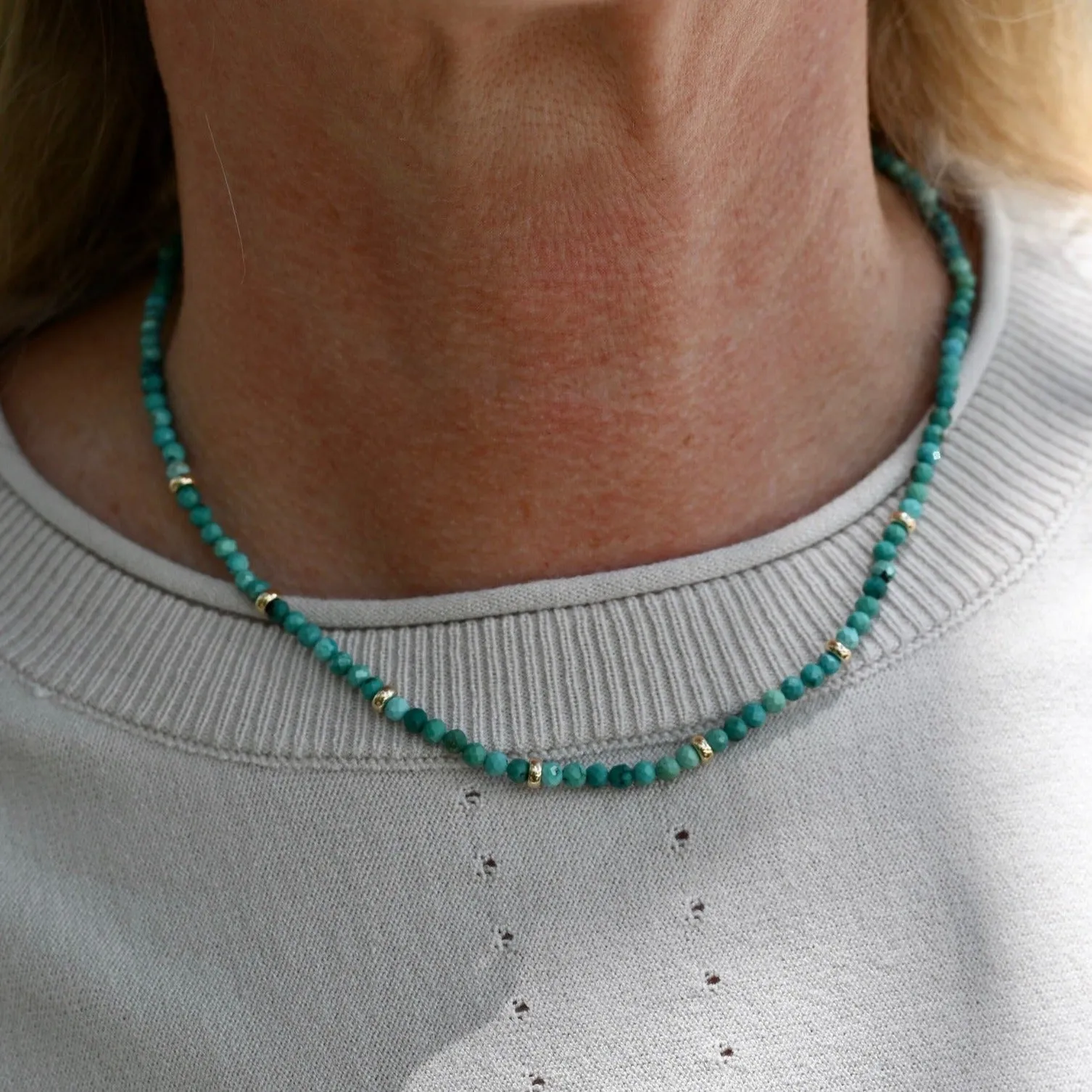 Turquoise  Bead Necklace