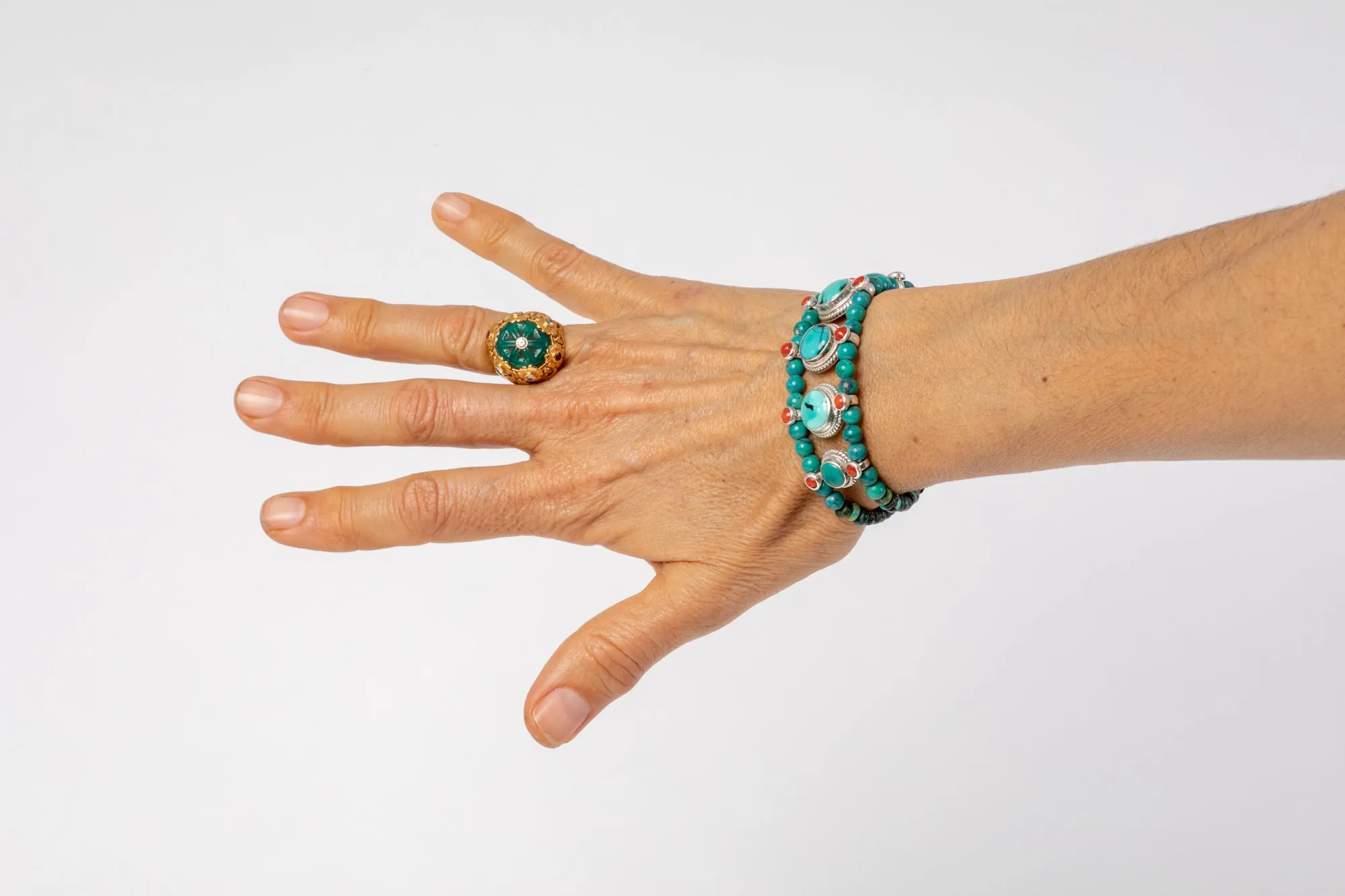 Turquoise Setting Bracelet  with Turquoise
