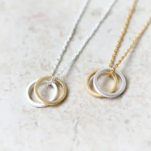 Two Open Circles Necklace