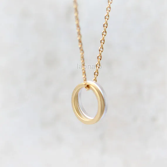 Two Open Circles Necklace